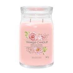 Yankee Candle Aromatická sviečka Signature sklo veľké Fresh Cut Roses 567 g