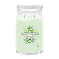 Yankee Candle Aromatická sviečka Signature sklo veľké Cucumber Mint Cooler 567 g