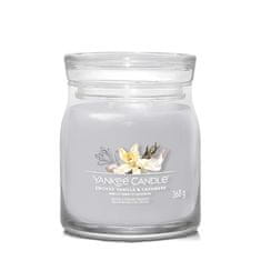 Yankee Candle Aromatická sviečka Signature sklo stredné Smoked Vanilla & Cashmere 368 g