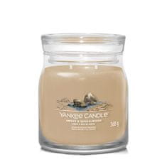 Yankee Candle Aromatická sviečka Signature sklo stredná Amber & Sandalwood 368 g