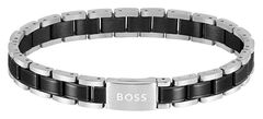 Hugo Boss Štýlový bicolor náramok pre mužov Metal Links Essentials 1580665