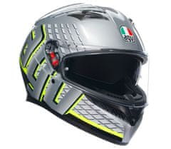 AGV K3 E2206 MPLK FORTIFY GREY/BLACK/YELLOW FLUO vel. S