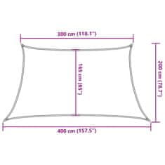 Vidaxl Tieniaca plachta 160 g/m² tehlovočervená 3/4x2 m HDPE