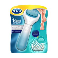 Scholl Elektrický pilník na chodidlá Velvet Smooth a stredne drsná rotačná hlavica s morskými minerálmi