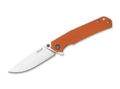 Ruike P801-J Orange vreckový nôž 8,6 cm, Stonewash, oranžová, G10, oceľ