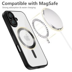 Tech-protect MagFlex MagSafe kryt na iPhone 16, čierny