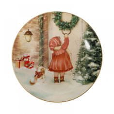 AB LINE 89852BD Porcelánový tanier Bambina, dievčatko