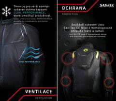 NAZRAN dámska bunda Thron Tech-Air black/grey/fluo veľ. XL