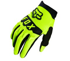 FOX detské motokrosové rukavice Yth Dirtpaw fluo/yellow veľ. XS