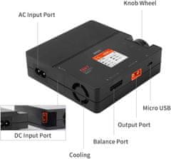 YUNIQUE GREEN-CLEAN 608AC Smart Balancer Charger - AC/DC adaptér, nabíjačka pre drony, koníčky a LiPo/LiFe/LiHV/NiMH batérie - prenosná, efektívna a bezpečná