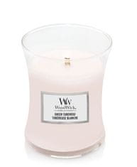 Woodwick Vonná sviečka váza Sheer Tuberosa 275 g