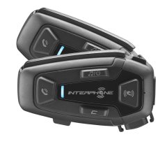 Interphone Bluetooth headset pre uzavreté a otvorené prilby U-COM8R, Twin Pack