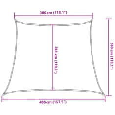 Vidaxl Tieniaca plachta 160 g/m² žltá 3/4x3 m HDPE