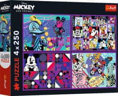 Trefl Puzzle Príhody Mickeyho Mouse a priateľov 4x250 dielikov