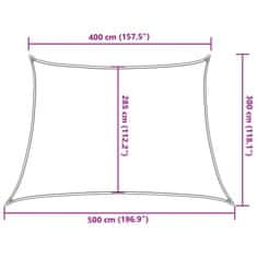 Vidaxl Tieniaca plachta 160 g/m² biela 4/5x3 m HDPE