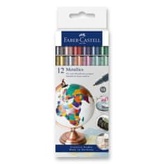 Faber-Castell Popisovač Metallics 12 farieb