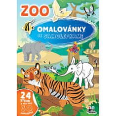 Jiri Models Omaľovánka A4 so samolepkami ZOO