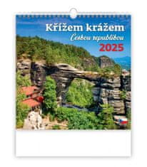 Kalendár nástenný 2025 - Krížom krážom Českou republikou