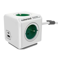 PowerCube Predl.kábel rozb.Cubenest USB - 4,zelený