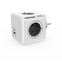 PowerCube Rozb.zásuvka Cubenest USB PD 20W-šedá