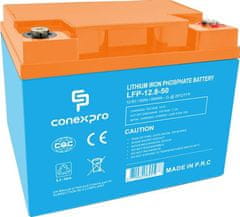 Batéria Conexpro LFP-12.8-50 LiFePO4, 12V/50Ah, T14, Bluetooth