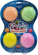 Guľôčková modelína PlayFoam: Boule Set - trblietavá (4 farby)