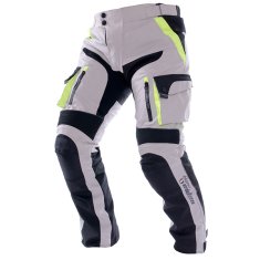 Cappa Racing Nohavice moto dámske MELBOURNE textilný sivé / fluo / čierne XL