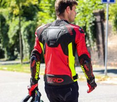 XRC Bunda na moto Haderg 2.0 red/blk/fluo/grey vel. 56