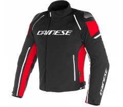 Dainese Bunda na moto RACING 3 D-DRY BLACK/BLACK/RED vel. 54