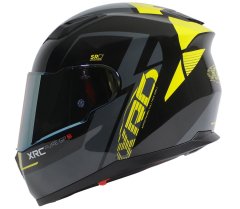 XRC Prilba na motorku black/yellow fluo vel´. 2XL