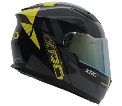 XRC Prilba na motorku black/yellow fluo vel´. 2XL