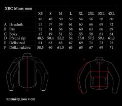 XRC Kožená bunda na motorku blk/red/white veľ. 54