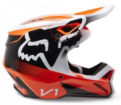 FOX Motokrosová helma V1 Leed Helmet Dot/Ece Fluo Orange vel. XL