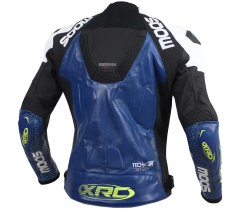 XRC Kožená bunda na motorku blue/white/blk vel´. 46