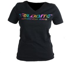 TRILOBITE Dámské tričko Katchaba T-shirt black rainbow vel. S