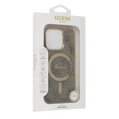 Guess Originálny zadný kryt IML 4G Magsafe GUHMP16XH4STW pre iPhone 16 Pro Max hnedý