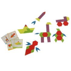 MG Blocks Montessori drevené puzzle 155 ks