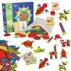 MG Blocks Montessori drevené puzzle 155 ks