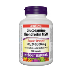 Webber Naturals Glukosamín, Chondroitín a MSM 840mg