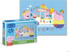 Puzzle Prasátko Peppa Zmrzlina - 30 dílků