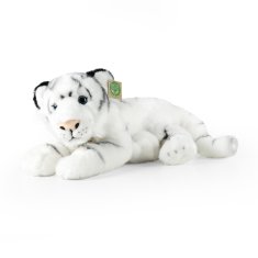 Rappa Plyšový tiger biely ležiaci 36 cm ECO-FRIENDLY