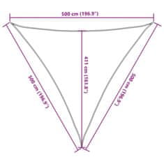 Vidaxl Tieniaca plachta 160 g/m² hnedá 5x5x5 m HDPE