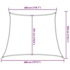 Vidaxl Tieniaca plachta 160 g/m² krémová 3/4x3 m HDPE