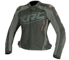 XRC Dámská bunda na moto Haderg 2.0 blk/grey/pink vel. 40