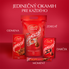 LINDT LINDOR pralinky Mliečna čokoláda 1000g