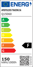 ACA Lightning LED vonkajšie reflektor Q 150W/230V/6000K/13200Lm/110°/IP66, čierny