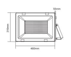 ACA Lightning LED vonkajšie reflektor Q 300W/230V/6000K/26200Lm/110°/IP66, čierny