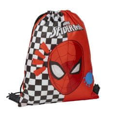 Cerda Spiderman Károvaná taška na šnúrku, batoh 39 cm