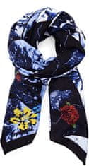 Desigual Dámska šatka Denim Flowers Rectangl 24WAWA125000