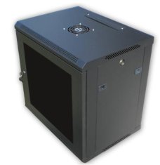 DATACOM 19" rozvádzač 12U/450 mm BK (sklo)